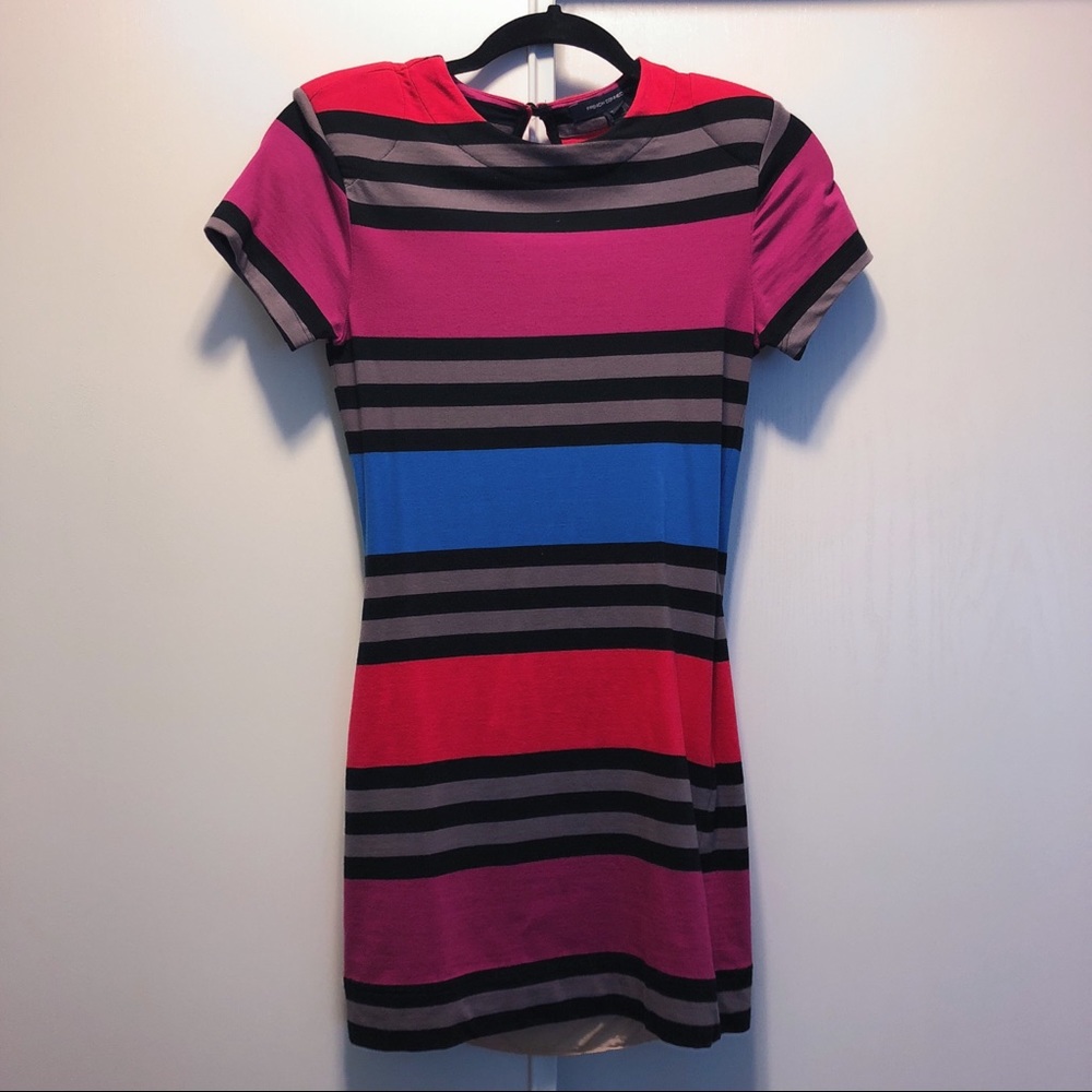 French Connection Striped T Shirt Dress